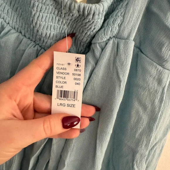 LA Hearts Blue Flowy Sundress - Picture 4 of 4